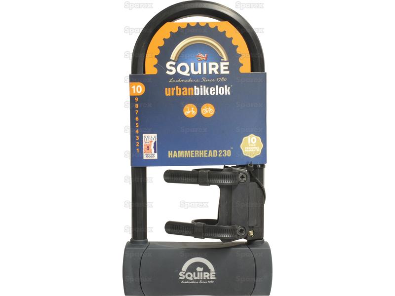 Squire 230 Hammerhead D-Lock, Body width: 150mm (Security rating: 10)