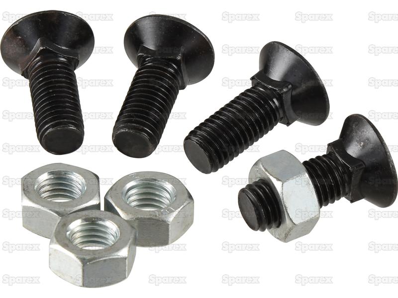 Round Countersunk Square Hex Bolt & Nut (TFCC), Replacement for Besson - S.130036
