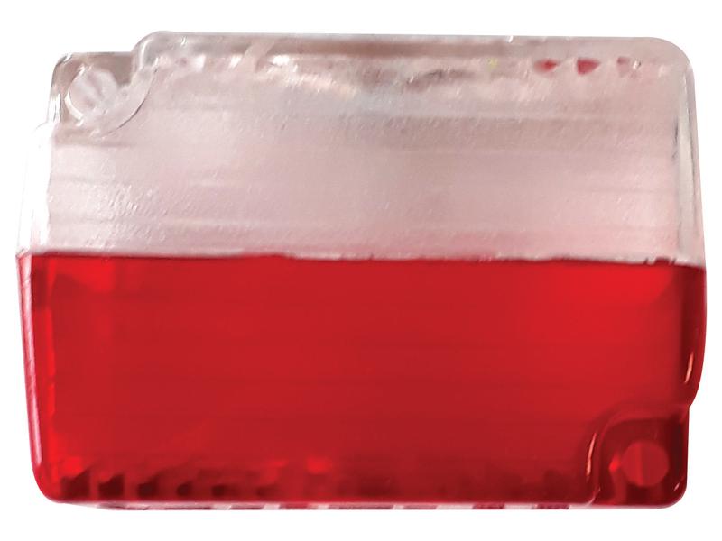Vidro Branco/Vermelho Imagem 1