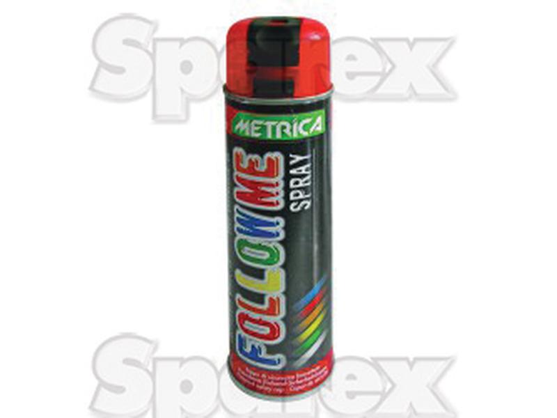 Spray marqueur de chantier ROUGE - 500 ml FOLLOW ME
