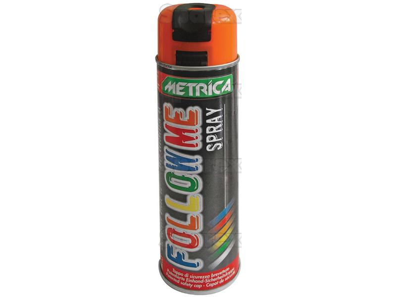 Spray marqueur de chantier ORANGE - 500 ml FOLLOW ME