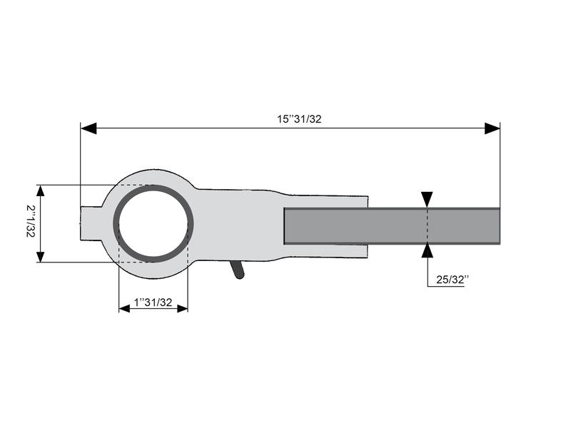 Ratchet Link Handle Assembly, Length 405mm