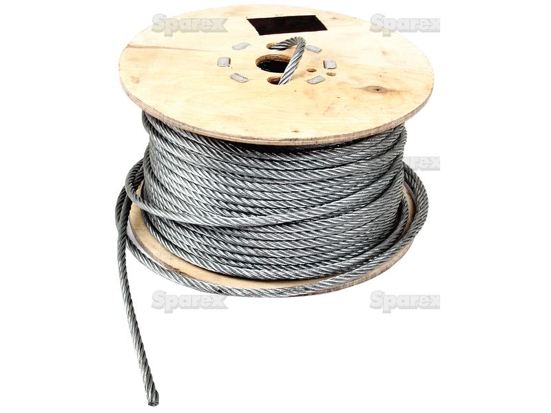 Wire Rope With Steel Core - Steel, Ø8mm x 110M