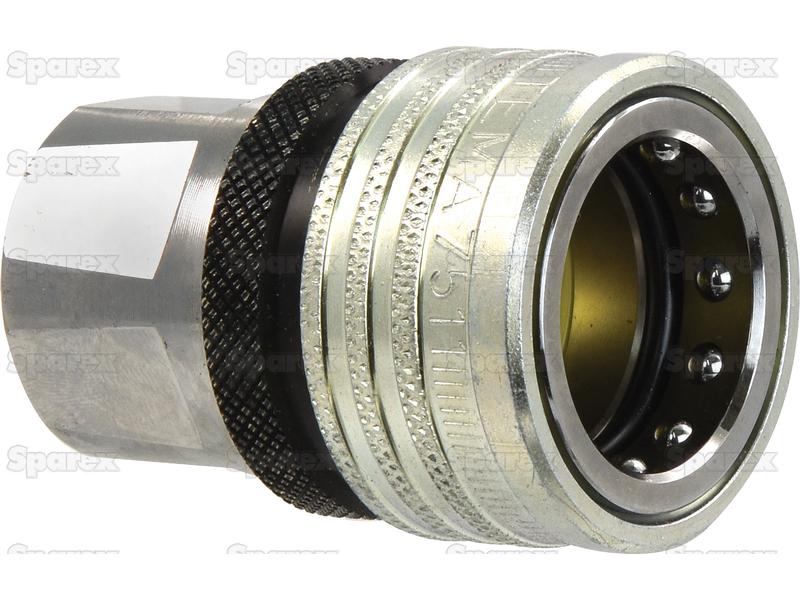 Parker Quick Release Hydraulic Coupling Female 3/4\\'\\' Body x 3/4\\'\\' BSP Female Thread - S.136290