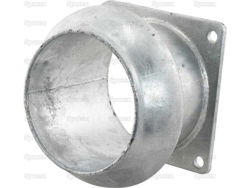 Coupling with Square Flange - Male 6\'\' (159mm) x (150mm) (Galvanised)