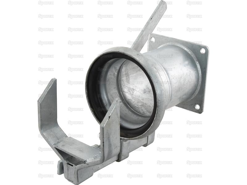 Quick Release Coupling with Flange - Female 6\'\' (159mm) x (150mm) (Galvanised)