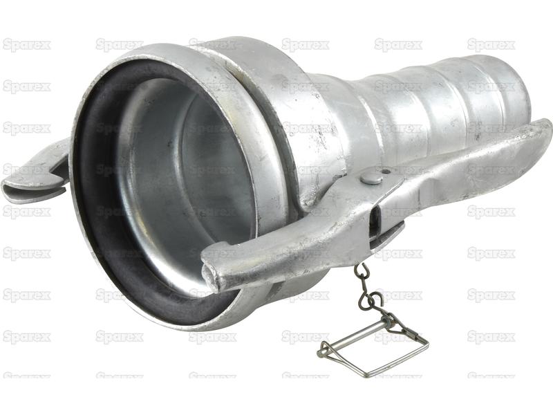 Coupling with hose end - Female 6\\'\\' (159mm) x4\\'\\' (102mm) (Galvanised) - S.136636