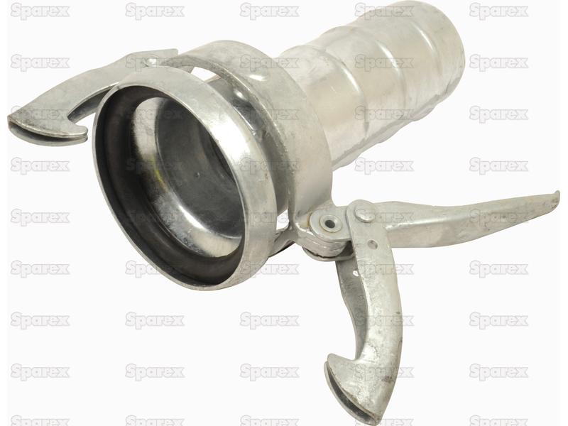 Coupling with hose end - Female 3\\'\\' (89mm) x3 1/2\\'\\' (89mm) (Galvanised) - S.136637