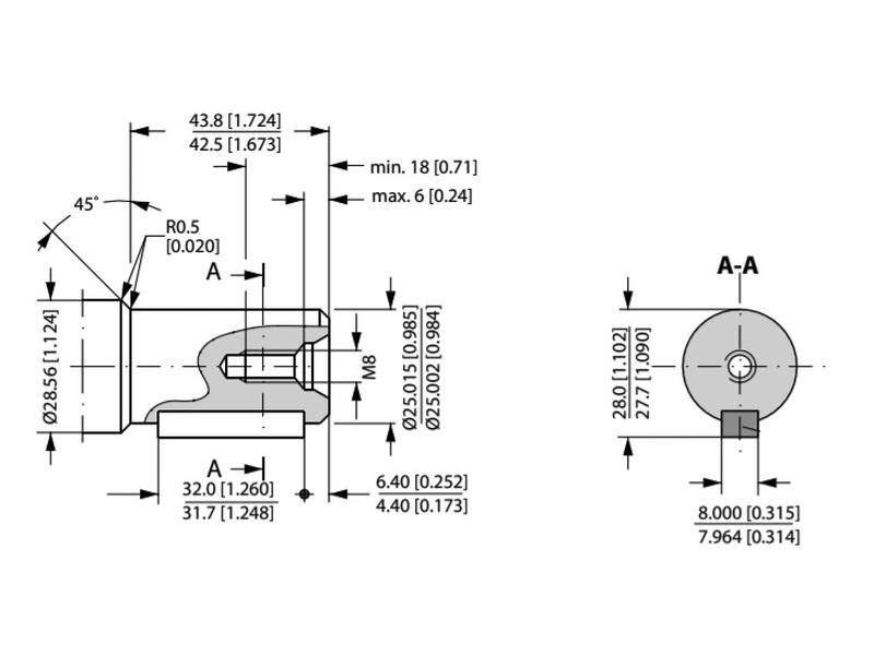 Danfoss Hydraulic Orbital Motor OMP315 315cc/rev with 25mm Cylindrical Shaft