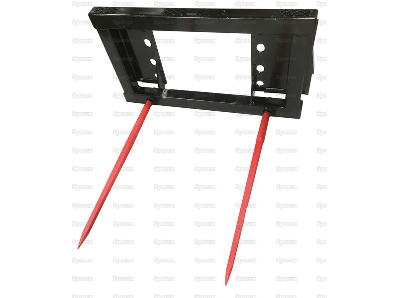 Quick Attach Bale Frame - for Round Bales - 2 x 43\'\' Conus 1 SHW Bale Spears