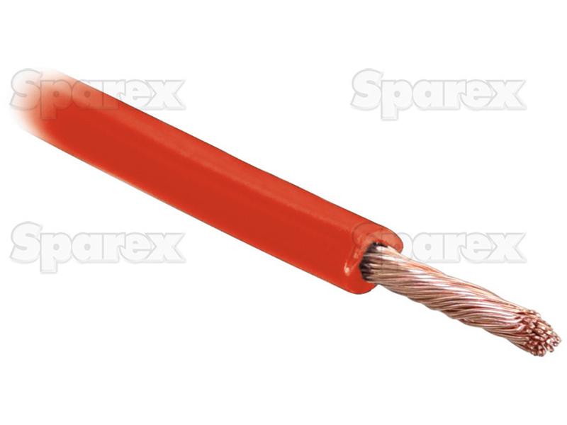 Electrical Cable - 1 Core, 16mm² Cable, Red (Length: 25M), () - S.139737