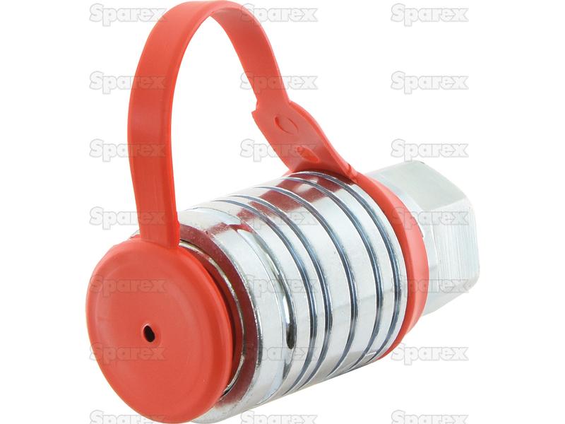 Sparex Couvercle anti-poussière Rouge PVC Convient pour 1/2\'\' Female