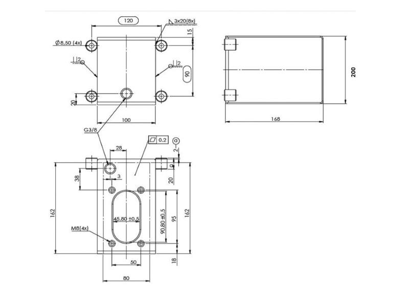 Hydraulic Hand Pump Double Acting, Displacement cm³ 12CC, Tank