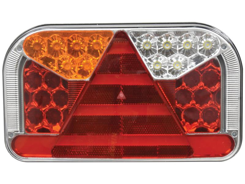 LED Fanale Posteriore, Funzioni: 7, Brake / Tail / Indicator / Fog / Reverse / Number Plate / Reflector, Sinistro, 12-36V