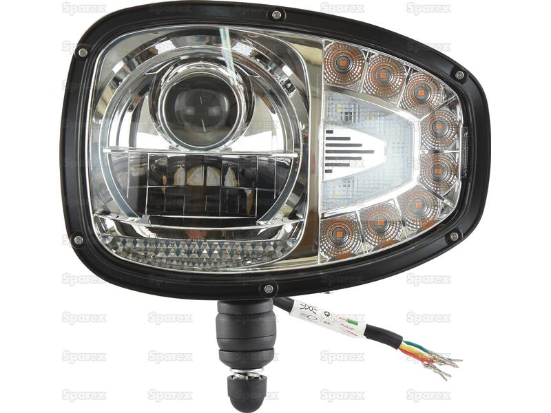 LED Head Light, Interference: Class 3, LH (LH Dip), 1200 - 1290 Lumens Raw, 10-30V