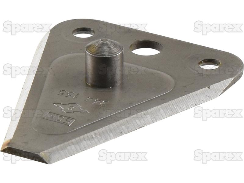 Mower Knife Section -  81x62x2.7mm - Hole Ø 6.4 & 9.5mm -  Hole centres:42mm