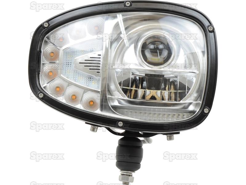 LED Head Light, Interference: Class 3, RH (RH Dip), 1200 - 1290 Lumens Raw, 10-30V