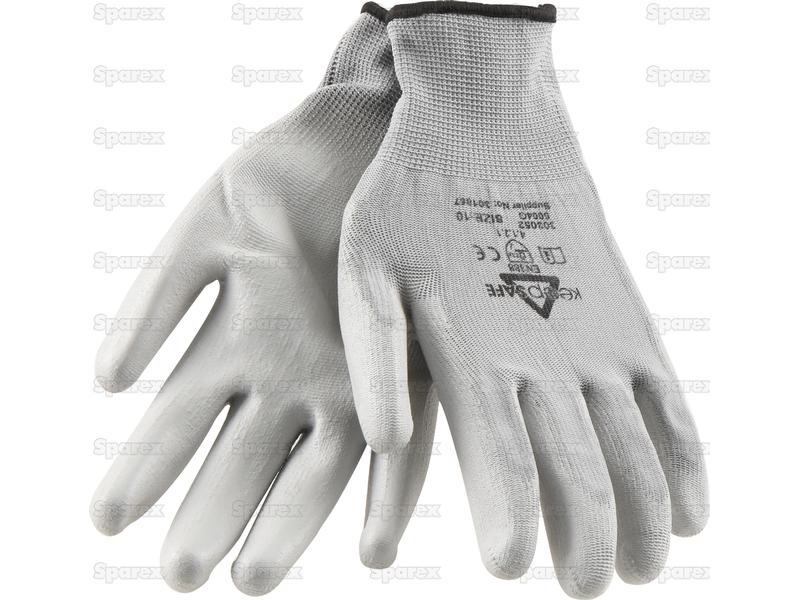 Paire de gants de mécanique PU gris - 10/XL