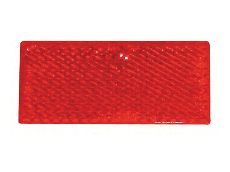 Rectangular Reflector (Self Adhesive) Red