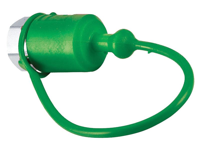 Faster Dust Cap Green PVC Fits 3/8\'\' Male Coupling - TF Series TF38V