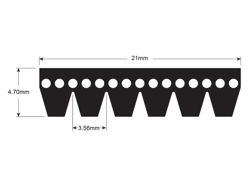 Poly V / Multi-Rib Belt - PK Section - Belt No. 6PK1510