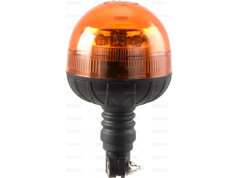 LED Rotating Beacon, Amber, Flexible Pin 12-24V Image 1
