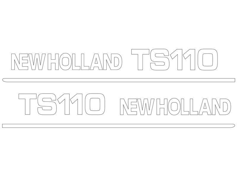 Zestaw naklejek - Ford / New Holland TS110