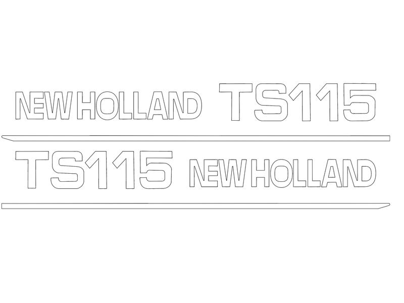 Zestaw naklejek - Ford / New Holland TS115