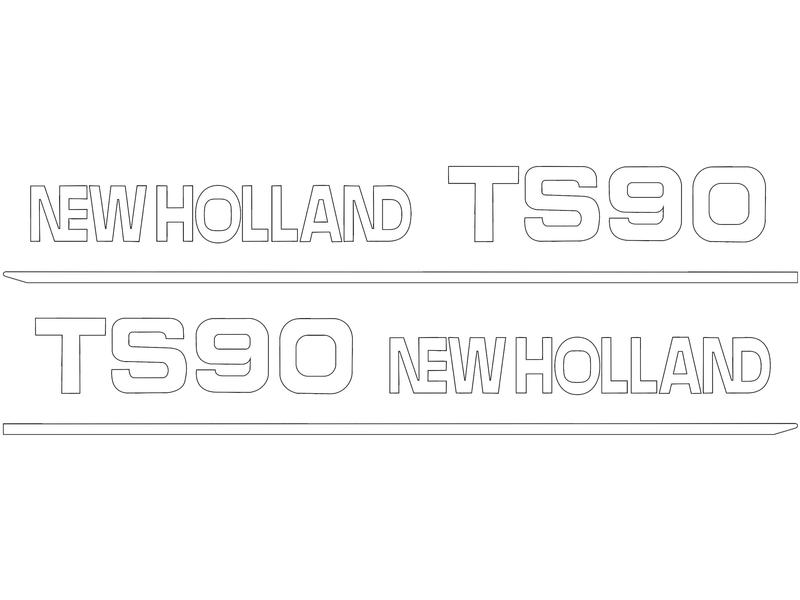 Typenschild - Ford / New Holland TS90