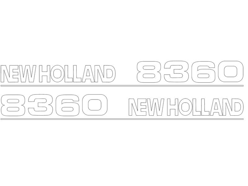 Typenschild - Ford / New Holland 8360