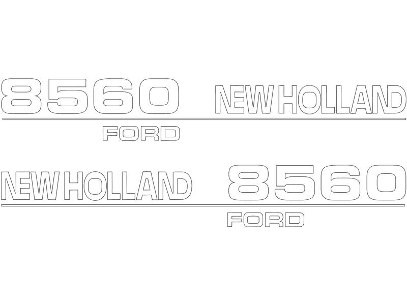 Emblemsæt - Ford / New Holland 8560