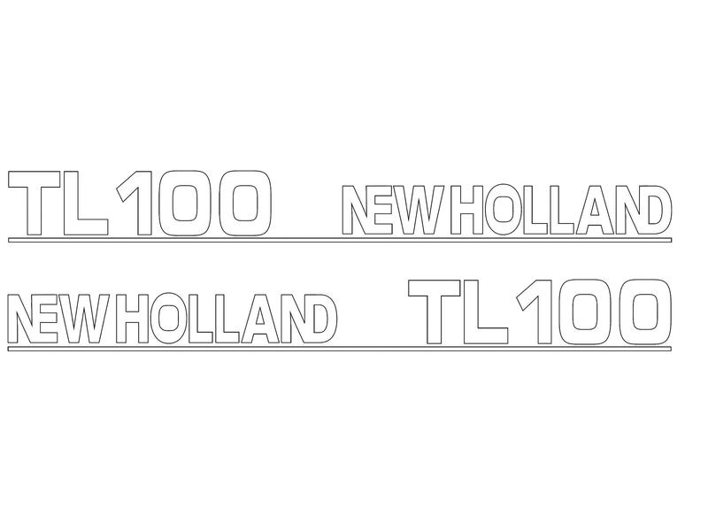 Typenschild - Ford / New Holland TL100
