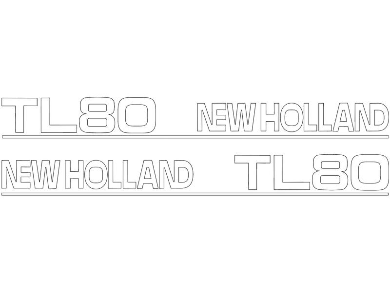 Sett av dekaler - Ford / New Holland TL80