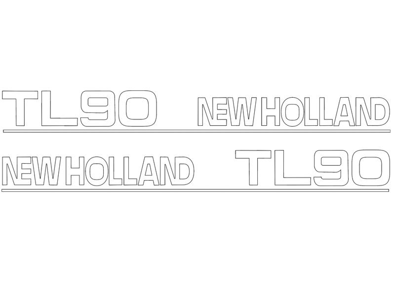 Kit d\'autocollants - Ford / New Holland TL90