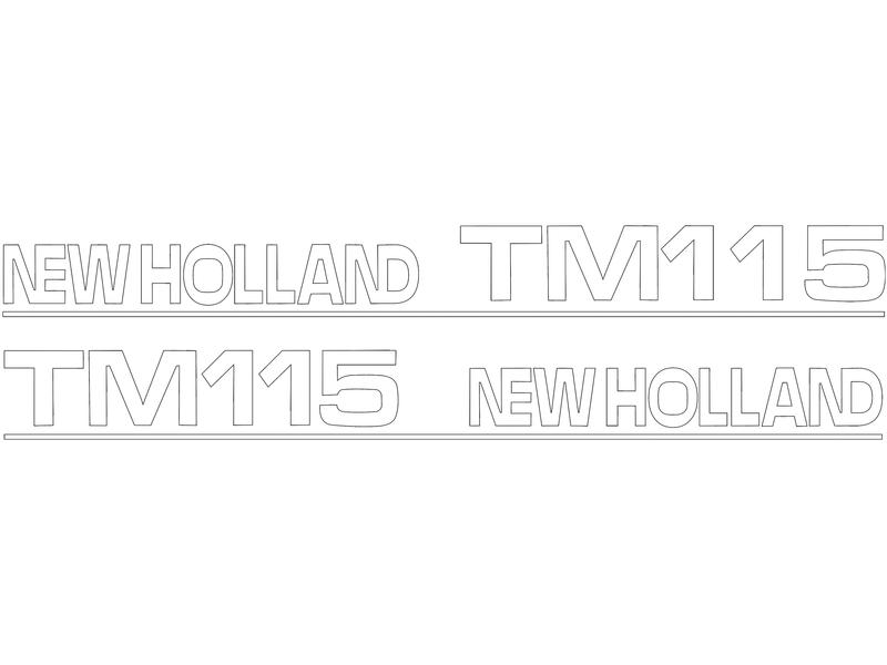Dekalsats - Ford / New Holland TM115