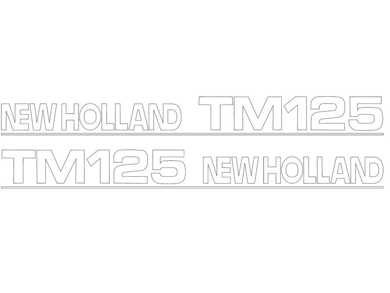 Typenschild - Ford / New Holland TM125