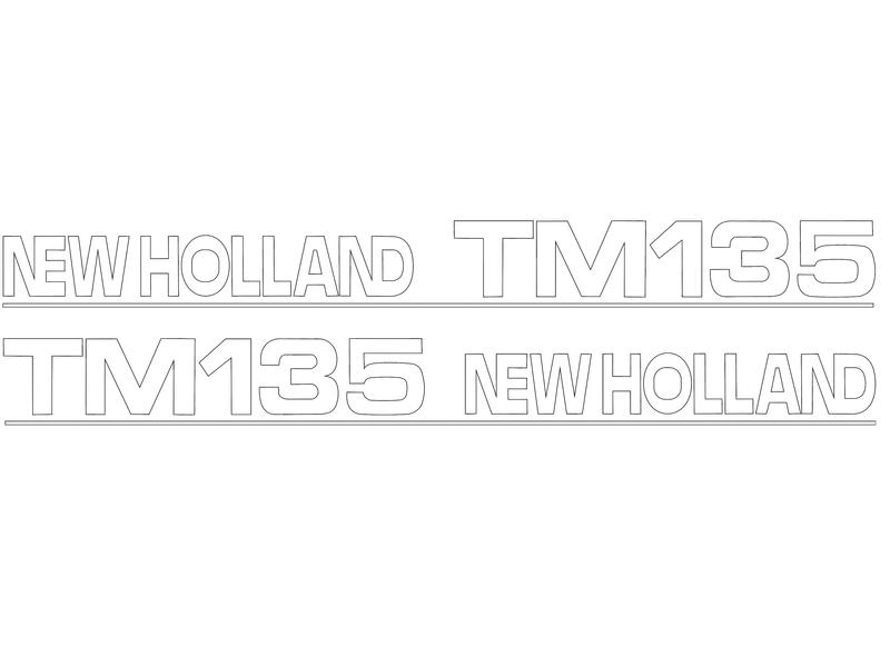 Emblemsæt - Ford / New Holland TM135