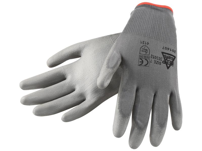 Gnitter Grau Handschuhe - 7/S
