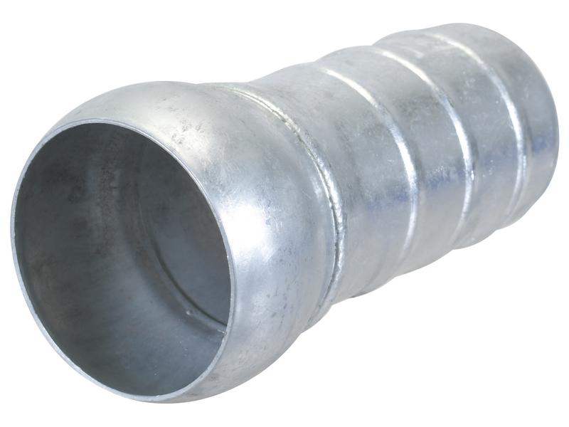 Coupling with Hose End - Male 5\'\' (133mm) x5\'\' (125mm) (Galvanised)