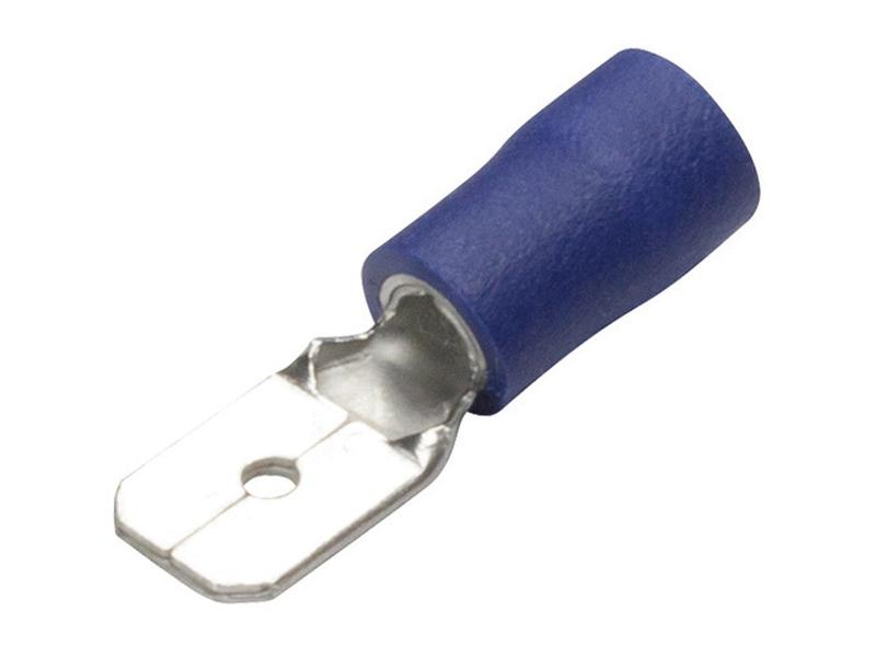 Double Grip Kabelverbindung - Stecker, 6.3mm, Blau (1.5 - 2.5mm)