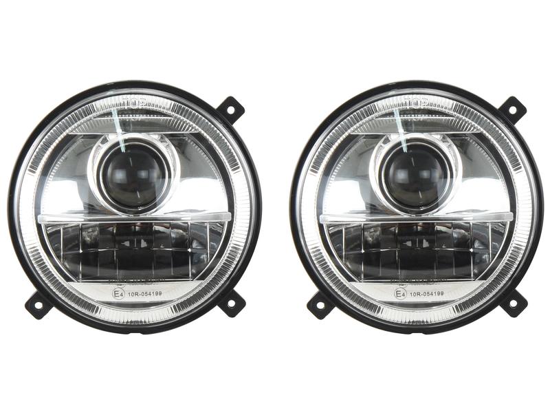 LED Head Light Kit, Interference: Class 3, RH & LH (RH Dip), 1560 - 2760 Lumens Raw, 10-30V