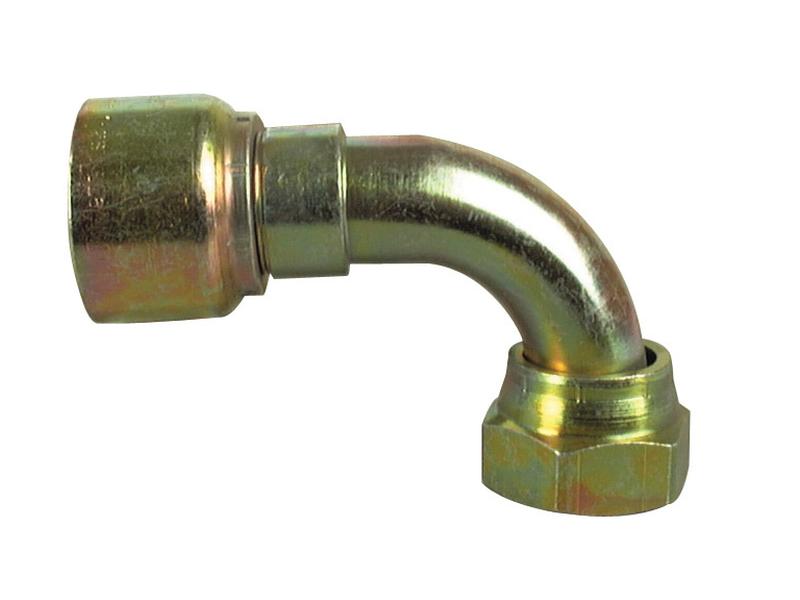 Pioneer JIC 37° Hose Insert 1/4\'\' x 7/16 - 20\'\' Female 90° Swept Swivel Image 1
