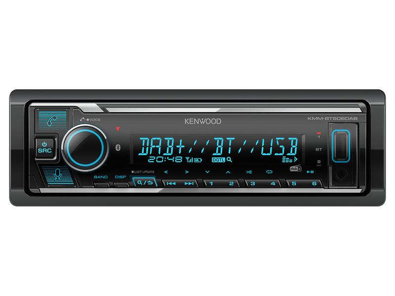 Autoradio - Alexa | DAB | Bluetooth | Mechless | Short Body | Aux In | Android | iPod-iPhone | Spotify App | USB | Receiver (KMMBT508DAB)