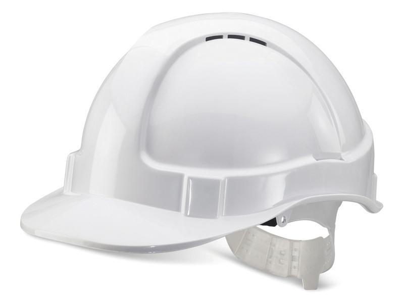 Vented Safety Helmet, White