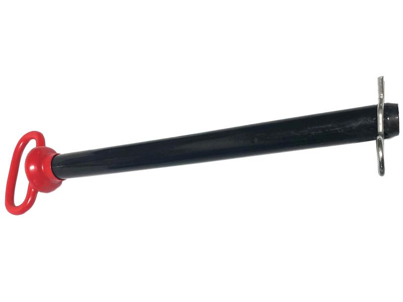 Red Handle Hitch Pin with Grip Clip, Pin Ø1\'\', Working length: 12\'\'.