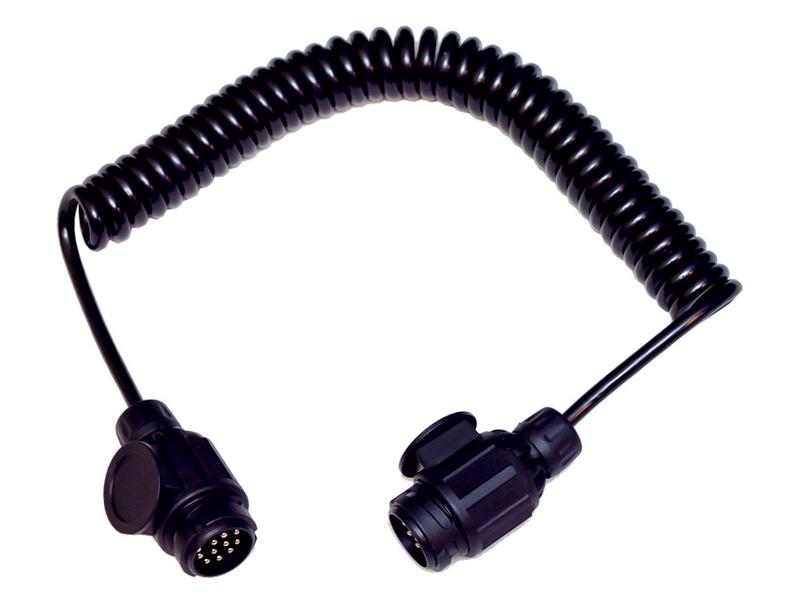 Spiral Extension Cable 1.5M, 13 / 13 Pin, Male / Male