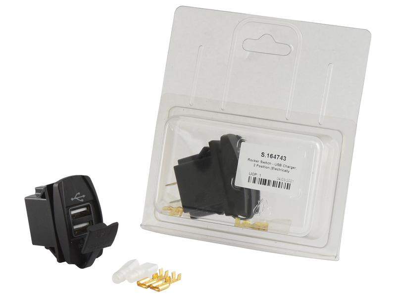 Interruttore Oscillante - USB Charger, 2 Position, 1 pz. Agripak
