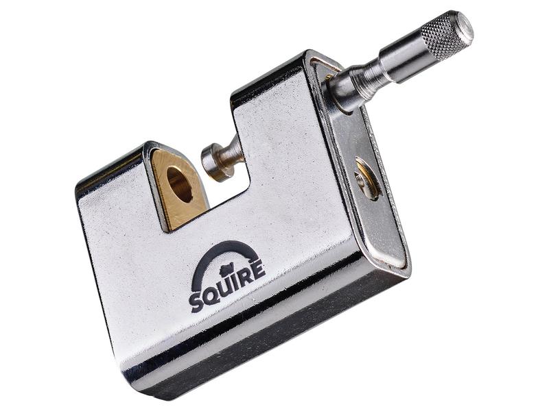 Squire Warehouse Padlock - Key Alike - Armoured Brass, Body width: 80mm (Security rating: 7)