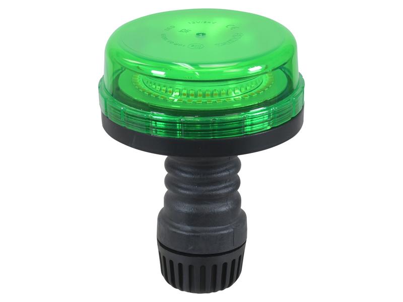 LED Rotating Beacon (Green), Interference: Class 3, Flexible Pin, 12/24V