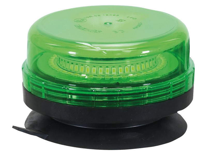 LED Rotating Beacon (Green), Interference: Class 3, Magnetic, 12/24V